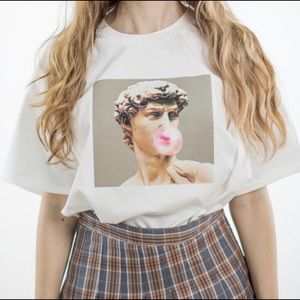 NEW “David Bubblegum” white tshirt